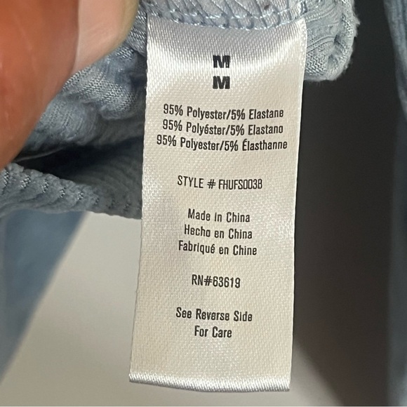 Hurley Womens Pullover Sweatshirt Loungewear PJ Top Ribbed Velour Size Medium - Picture 6 of 13